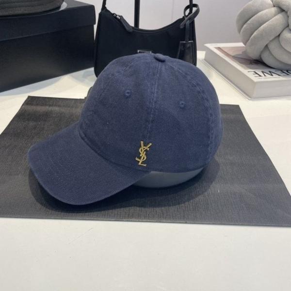 생** YSL 패치 시그니처 모자 (NAVY)