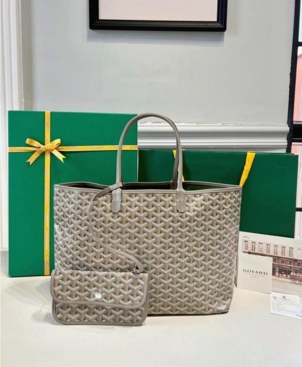 고** 한정판 NEW GOYARD 클레흐부아 생 루이 백 GM ㅡ파우더 카키 컬러ㅡ