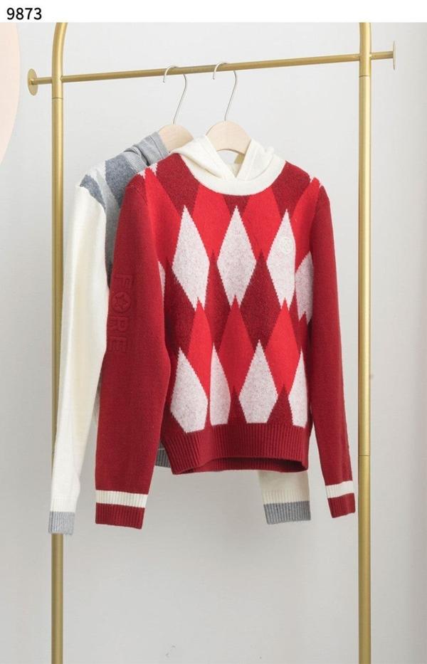 지** 수입고급 DETACHABLE WINDPROOF ARGYLE SWEATER 디테쳐블 윈드 루프 스웨터