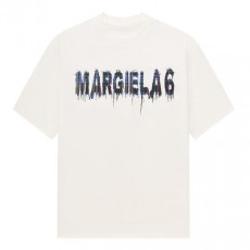 메* 마르지엘라 체크 로고 티셔츠