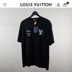 루* 수입 LV pont neuf 라운드 티셔츠 남여공용 블랙