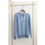 지** 수입고급 PATTERN KNIT HOODIE SWEATER 패턴 니트 후디 스웨터